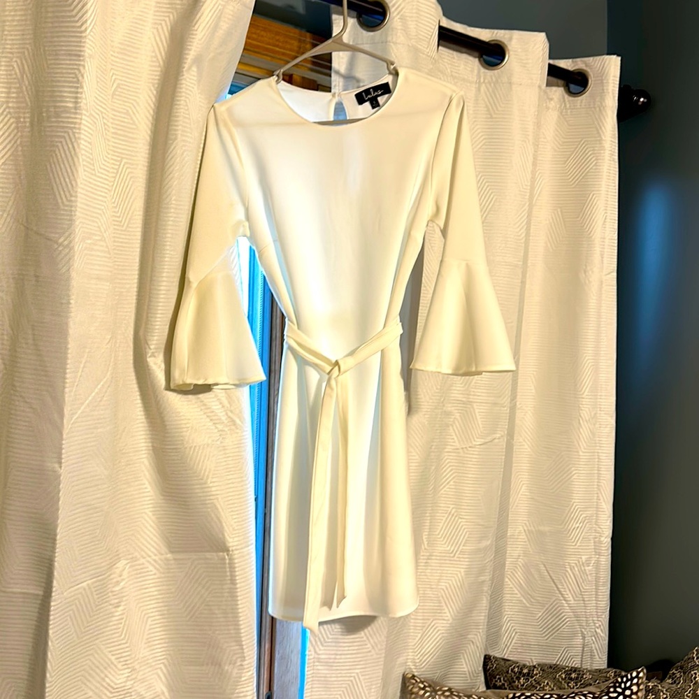 Lulus three quarter sleeve dress - white - worn once